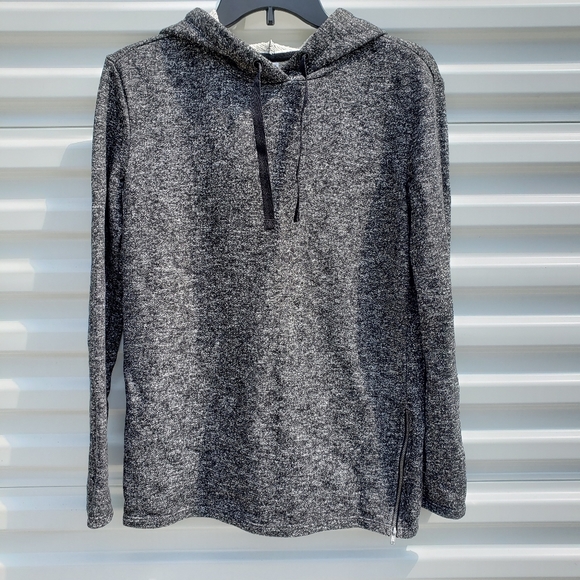 Fabletics "Taj" hoodie black speckled French Terry - Picture 3 of 9